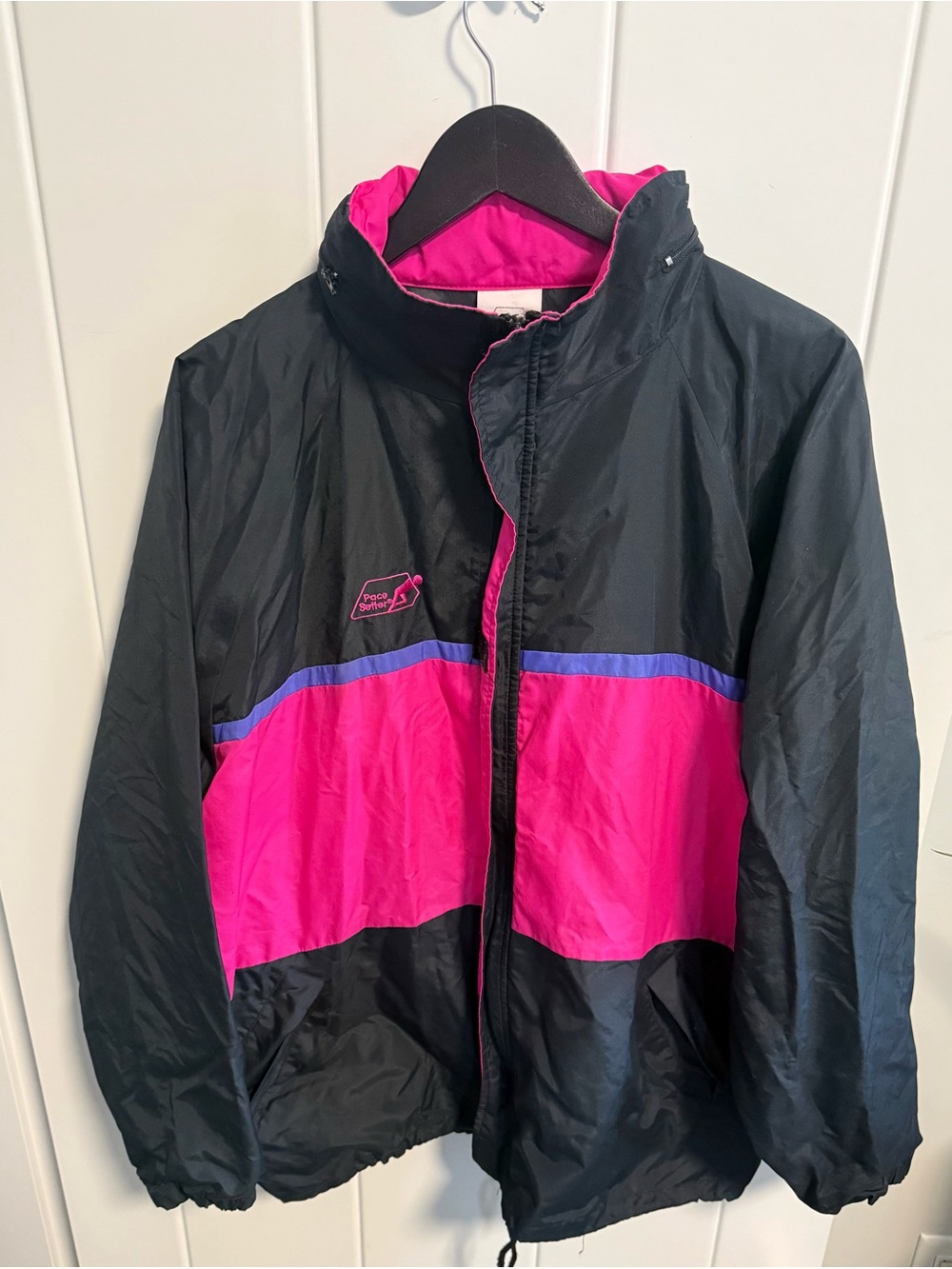Vintage 1980s PaceSetter Neon Accent Windbreaker & Ski Liner Jacket